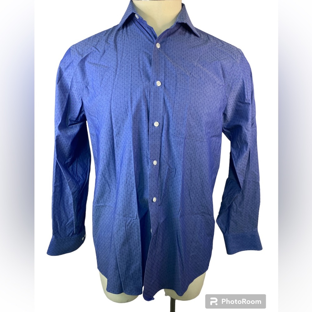 Tommy Hilfiger Regular Fit Stretch LS BU Shirt 15-15 1/2. 34-35